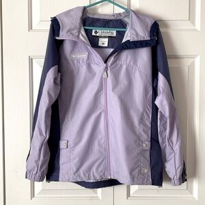 Columbia hooded rain jacket windbreaker